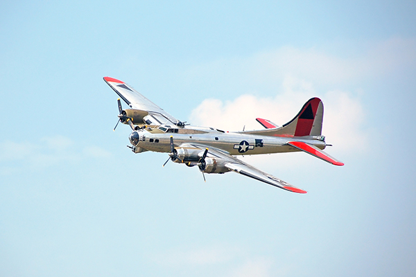 plane flying in air